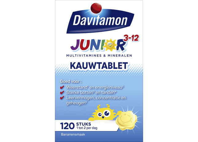 Davitamon Junior Bananen-Kautabletten 3-12 Jahre