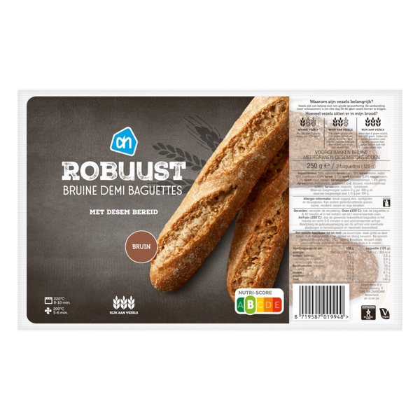Robuust bruine demi baguettes