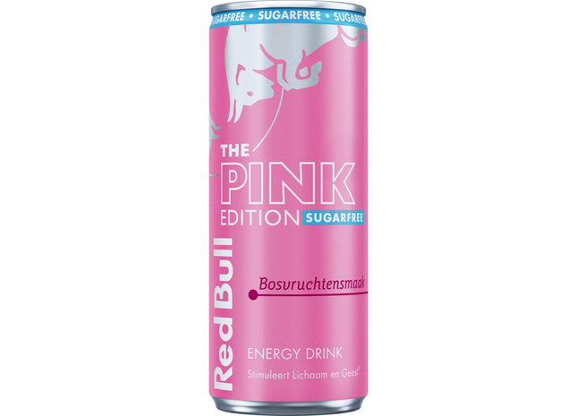 Red Bull Pink edition sugarfree bosvruchtensmaak