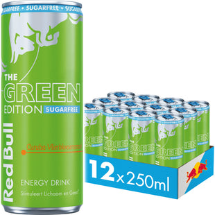 Red Bull Green edition sugarfree curuba 12-pack