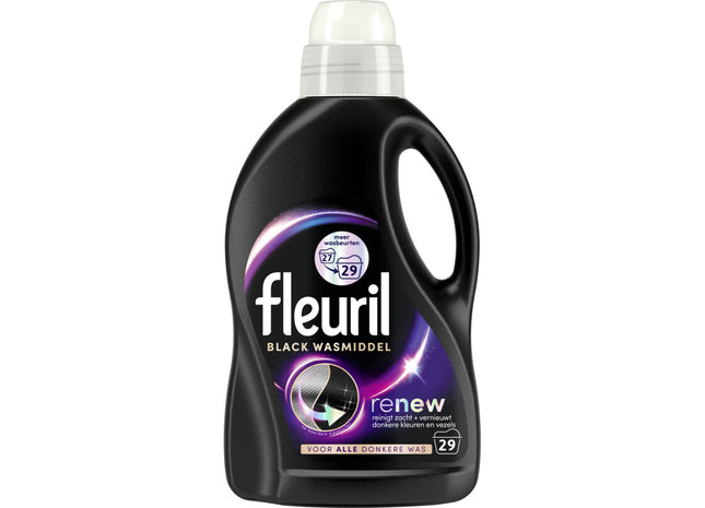 Fleuril Renew black & fiber vloeibaar wasmiddel