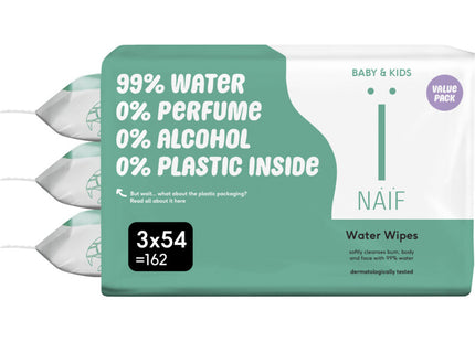 Naïf Baby & kids waterdoekjes 3-pack