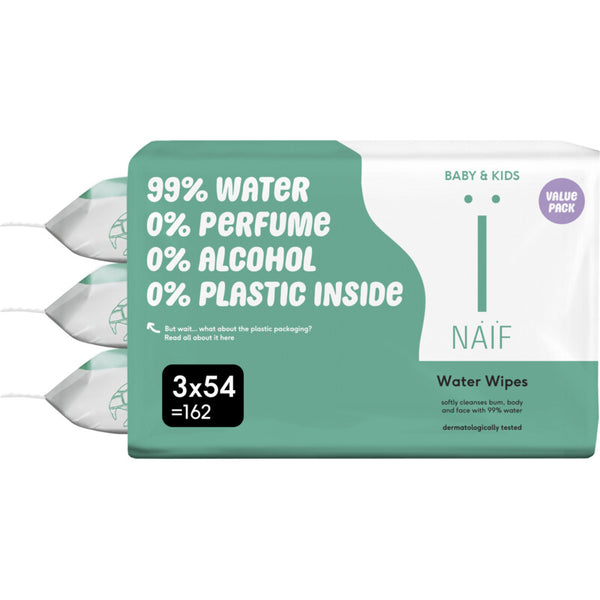 Naïf Baby & kids waterdoekjes 3-pack