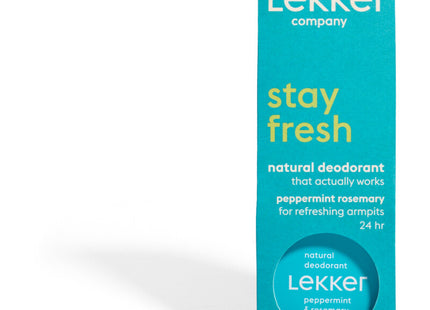 The Lekker Company Natural deodorant peppermint rosemary