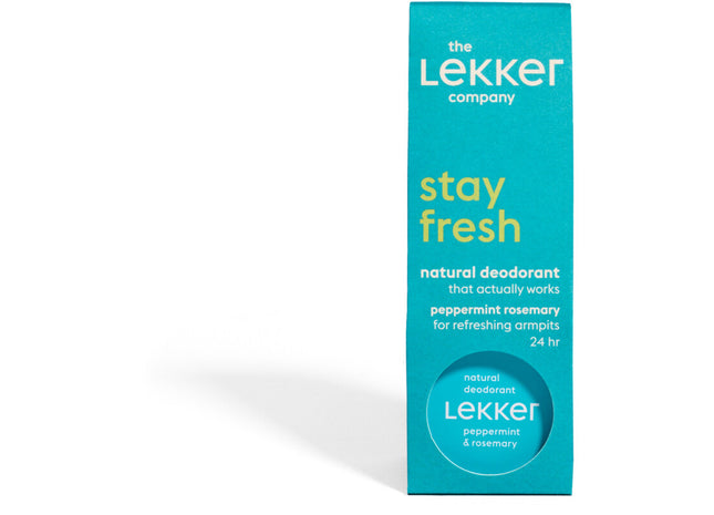 The Lekker Company Natural deodorant peppermint rosemary