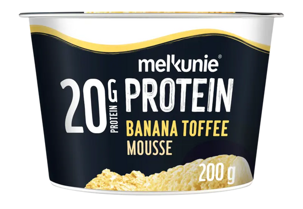 Melkunie Protein banana toffee flavored mousse