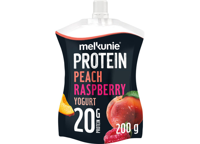 Melkunie Protein peach raspberry yoghurt