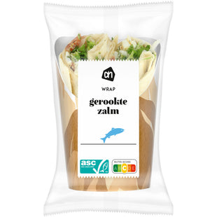 Wrap mit geräuchertem Lachs