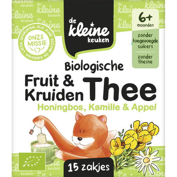 De Kleine Keuken Biologische thee honingbos kamille 6m+