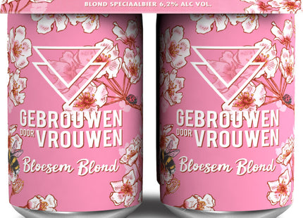 Gebrouwen door vrouw Bloesem blond 4-pack