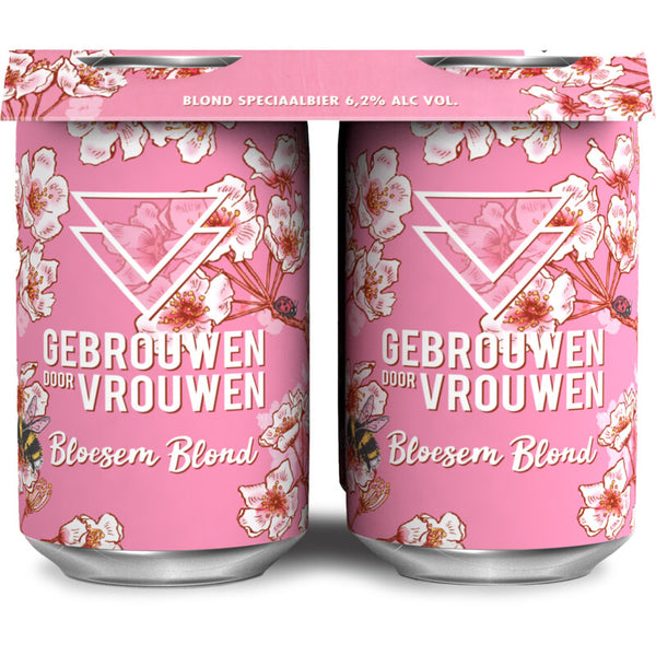 Gebrouwen door vrouw Bloesem blond 4-pack