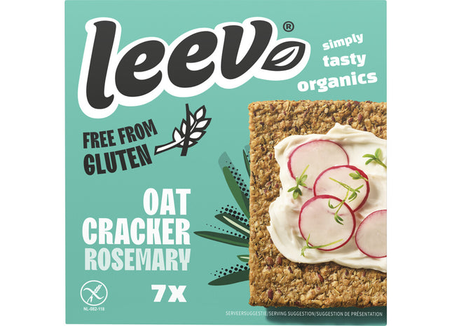 Leev Havercrackers rozemarijn glutenvrij