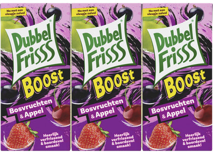 DubbelFrisss Boost bosvruchten & appel 6-pack