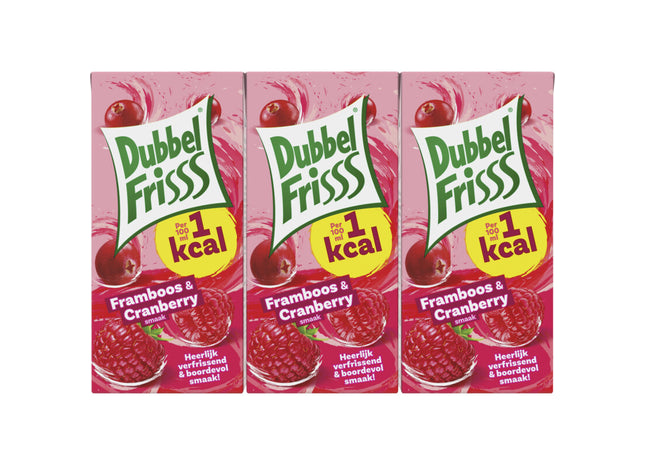 DubbelFrisss 1kcal framboos & cranberry 6-pack