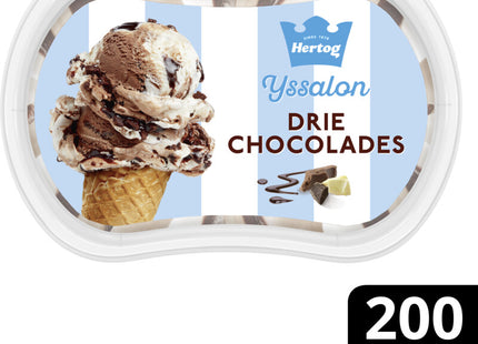 Hertog Ijssalon mini drie chocolades