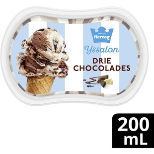 Hertog Ijssalon mini drie chocolades