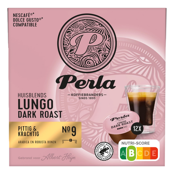 Perla Huisblends Dolce gusto lungo dark roast capsules
