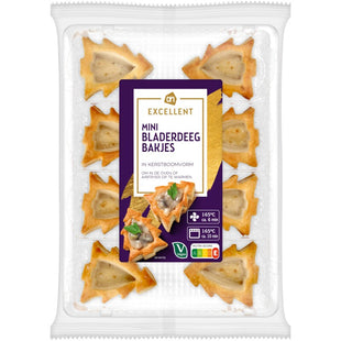 Excellent Mini bladerdeegbakjes kerstboomvorm