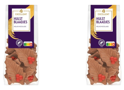 Hulstblaadjes van melkchocolade 2-pack