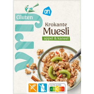 Glutenvrij Krokante muesli appel kaneel