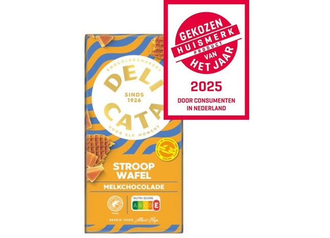 Delicata Reep melkchocolade stroopwafel