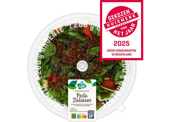 Stoommaaltijd pasta Italiaans