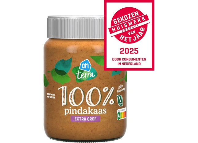 Terra Plantaardig 100% pindakaas extra grof