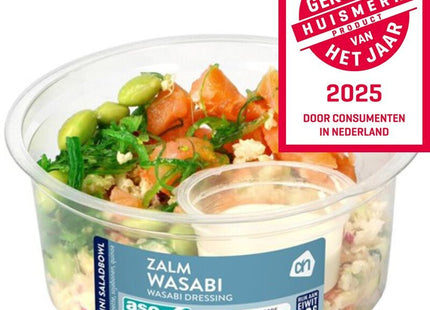 Mini saladbowl zalm wasabi