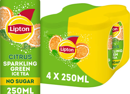 Lipton Ice tea green citrus sparkling 4-pack