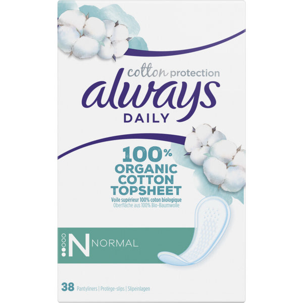 Always Organic Cotton Panty Liners Normal
