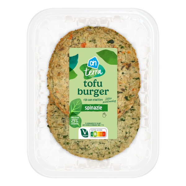 Terra Tofu Spinach Burger
