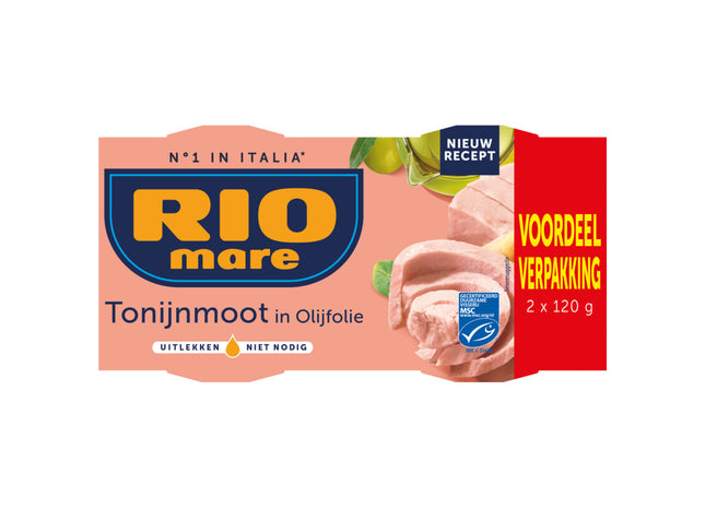 Rio Mare Tonijnmoot in olijfolie 2-pack