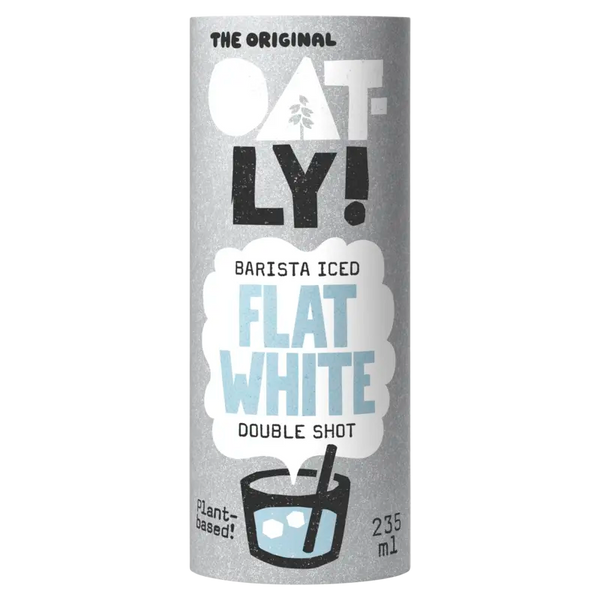 Oatly! Barista iced flat white double shot