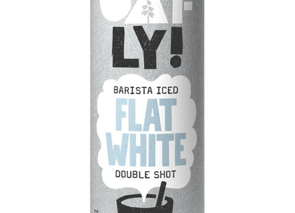 Oatly! Barista iced flat white double shot