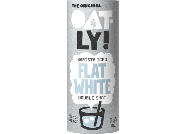 Oatly! Barista iced flat white double shot