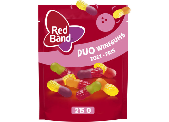 Red Band Duo winegums zoet fris