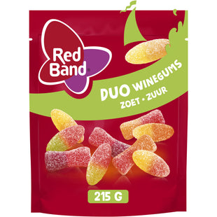 Red Band Duo winegums zoet zuur