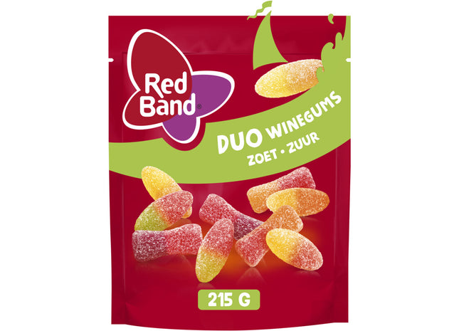 Red Band Duo winegums zoet zuur