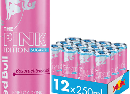 Red Bull Pink edition sugarfree bosvrucht 12-pack
