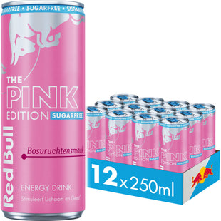 Red Bull Pink edition sugarfree bosvrucht 12-pack