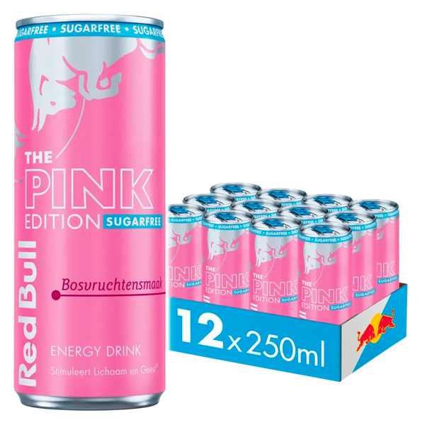 Red Bull Pink Edition Sugarfree Waldfrucht 12er-Pack