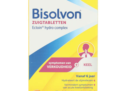 Bisolvon Zuigtabletten verkoudheid + keel