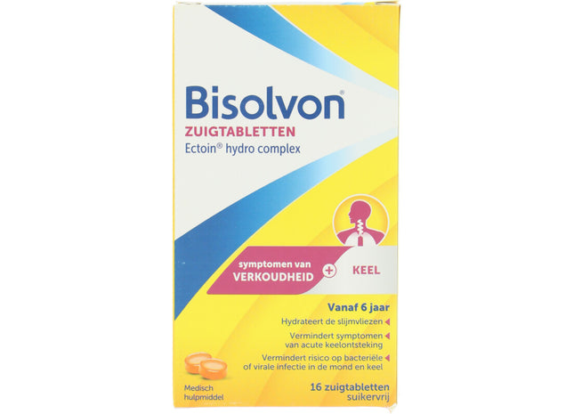 Bisolvon Zuigtabletten verkoudheid + keel