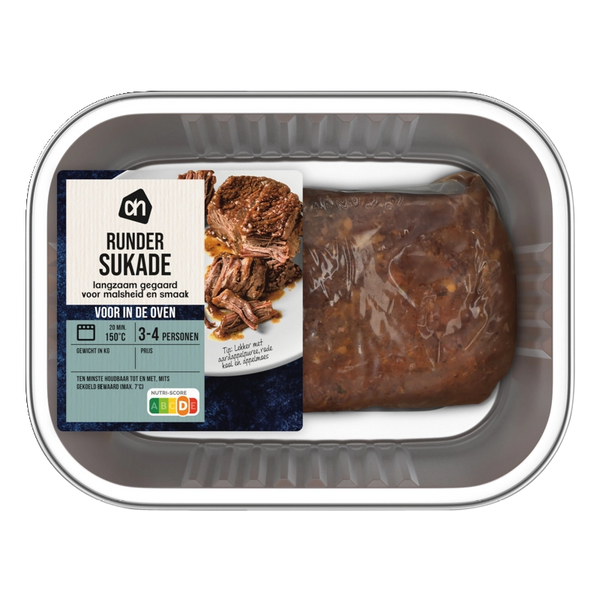 Voor in de oven runder sukade