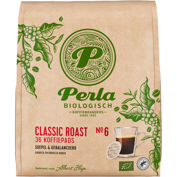 Perla Biologisch Klassisch geröstete Kaffeepads