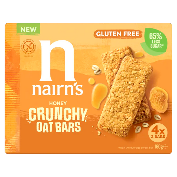 Nairn's Honey crunchy oat bars glutenvrij