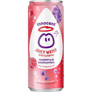 innocent Juicy water with bubbles raspberry