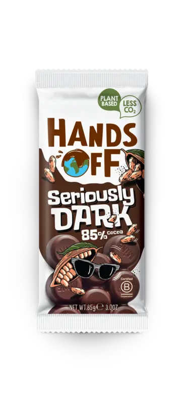 Hands Off Sehr dunkle Schokolade 85 % Kakao