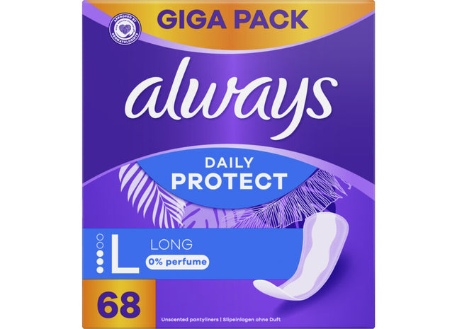 Always Protect lange Slipeinlage mit 0 % Parfüm