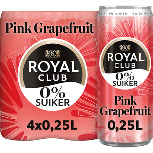 Royal Club Pink grapefruit 0% suiker 4-pack